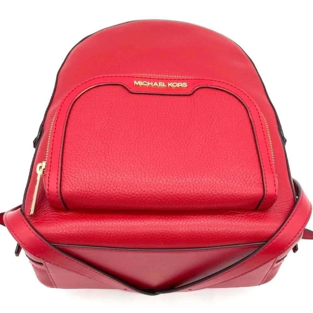 Michael Kors Medium Jaycee Backpack Red/Gold
